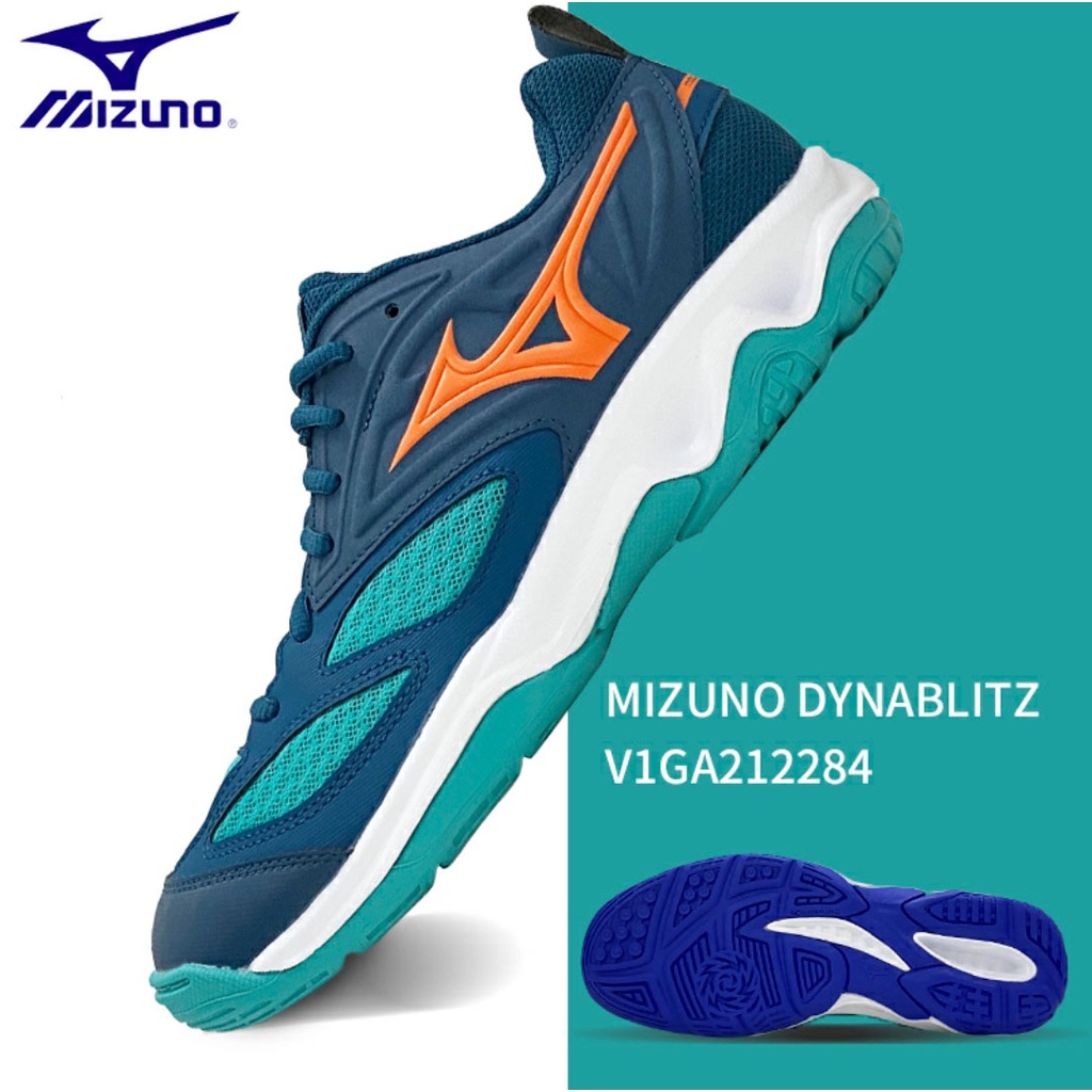 Giày cầu lông Mizuno chính hãng DynaBlitZ V1GA2112284 mẫu mới màu xanh