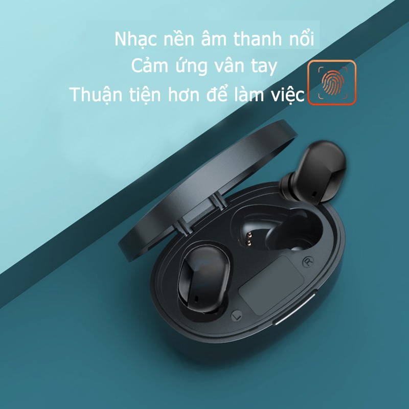 TW200X Tai nghe Bluetooth không dây, Tai nghe Bluetooth 5.0 Âm thanh nổi Bass, Tai nghe thể thao chất lượng cao, Hộp s