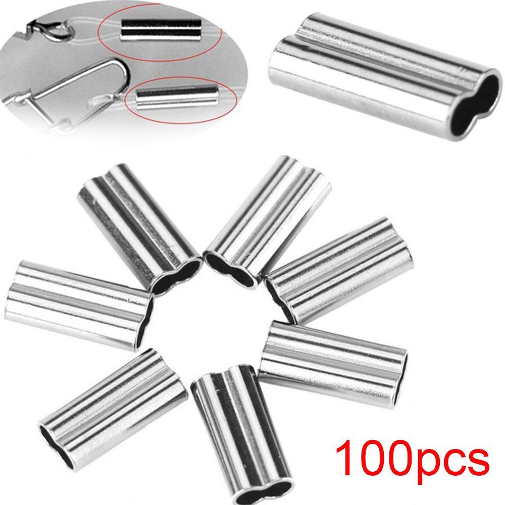 Bộ 100 Ống Đồng Nối Dây Câu Cá 8 / 10mm
