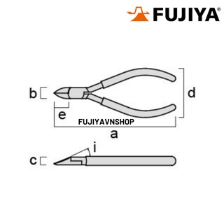 Kìm cắt lưỡi cong Fujiya 60-150