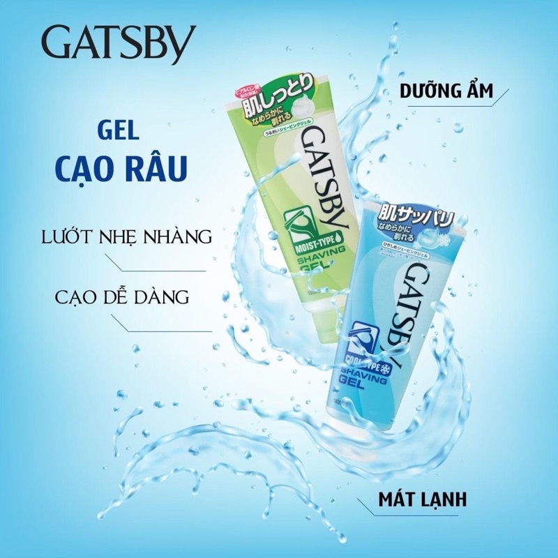 [Che tên sản phẩm] Gel cạo râu vùng kín nam nữ Gatsby dưỡng ẩm hạn chế trầy xước hàng Nhật uy tín khỏi trình bày nhiều