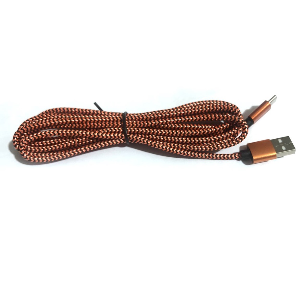 1 Dây Cáp Sạc USB type C micro USB Bện Nilon Dài 3M 2M Cho IPhone