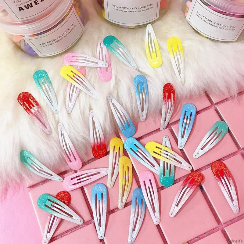 Set 30 kẹp tóc hình dáng dễ thương xinh xắn dành cho bé gái