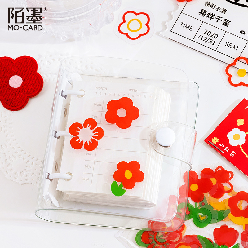 Set 45 Miếng Dán Hình Hoa Dễ Thương Dùng Để Trang Trí