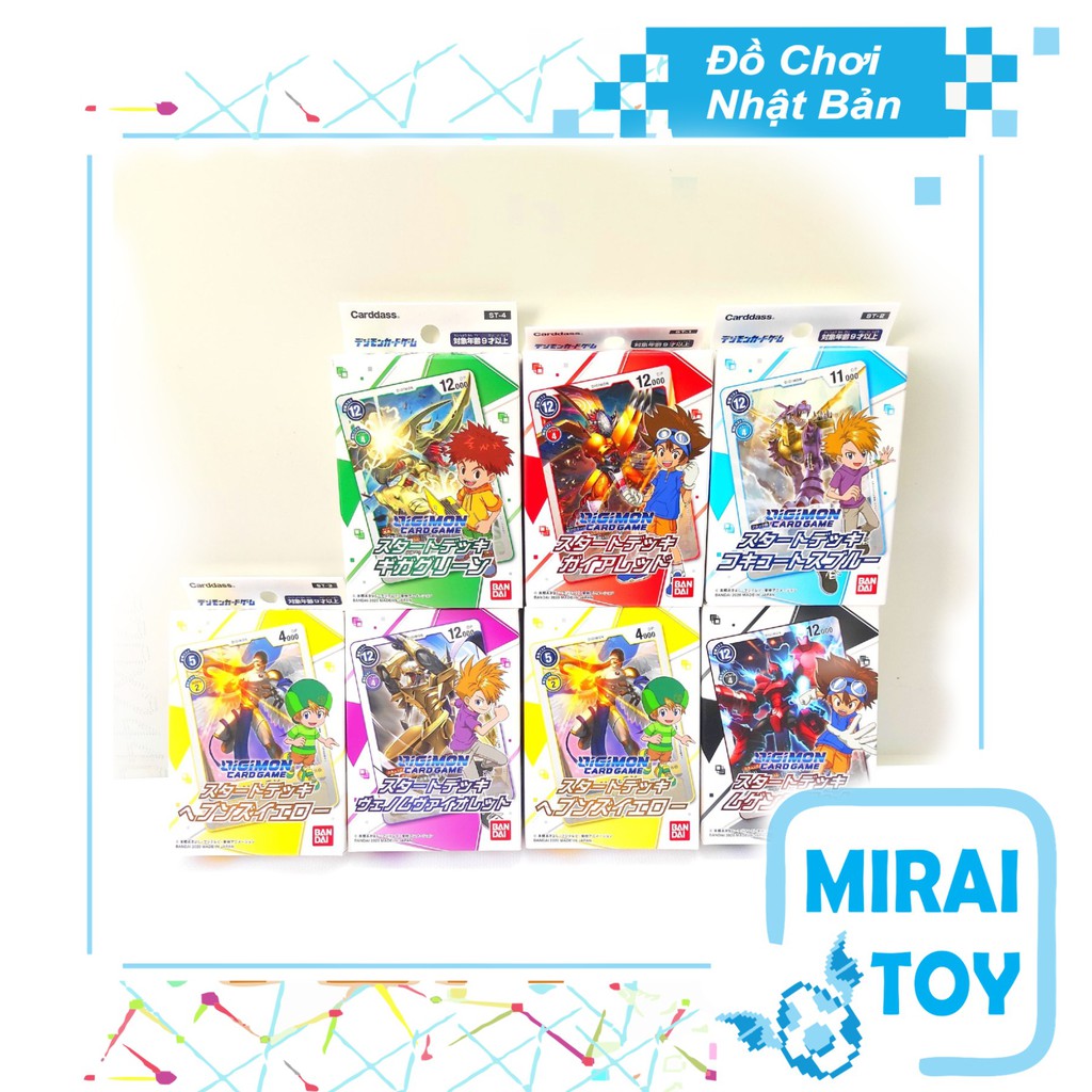 &lt;Có sẵn&gt; Hộp Thẻ Bài Nhật Digimon Starter Deck ST01-6 Chính Hãng