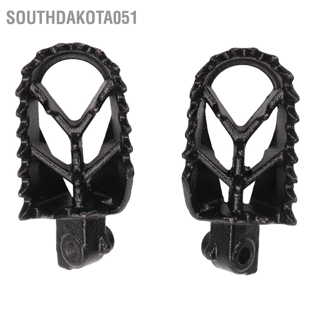 1 Cặp Bàn Đạp Để Chân Bằng Hợp Kim Thép Chống Trượt Màu Đen Cho Xe Mô Tô Địa Hình 50cc 70cc 90cc 110cc 125cc