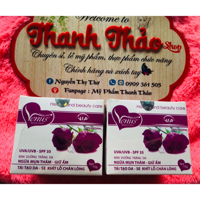 Kem venus trắng da tái tạo da ngừa mụn thâm 15g