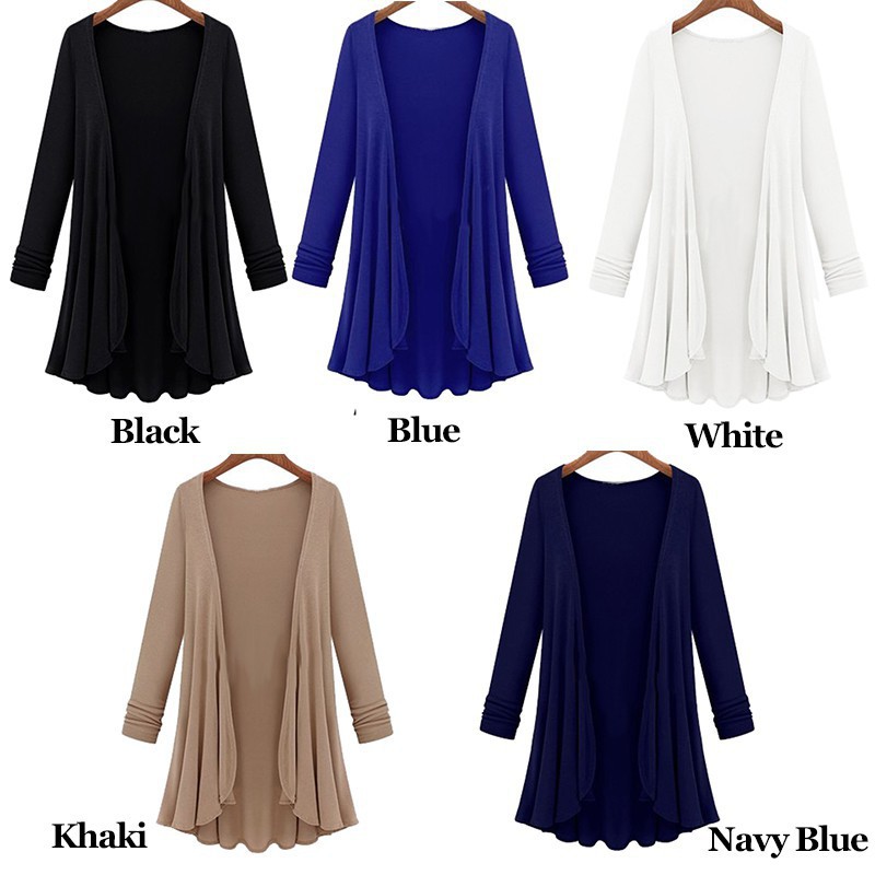 Áo khoác cardigan màu trơn thời trang