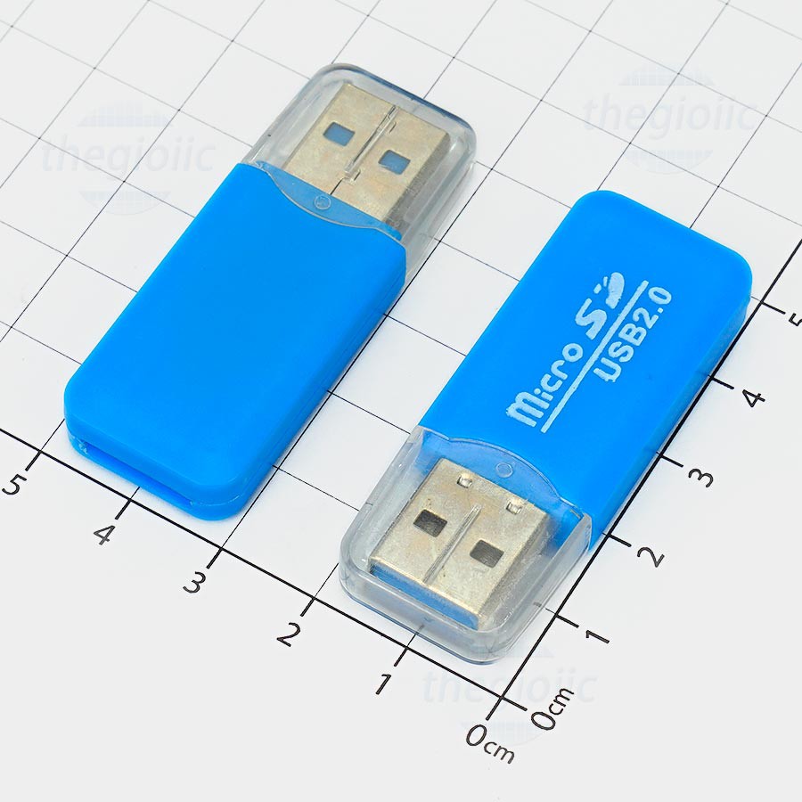 Đầu đọc thẻ nhớ Micro Sd vỏ nhựa usb 2.0, đầu lọc thẻ nhớ mini, reader card usb nhí nhiều màu