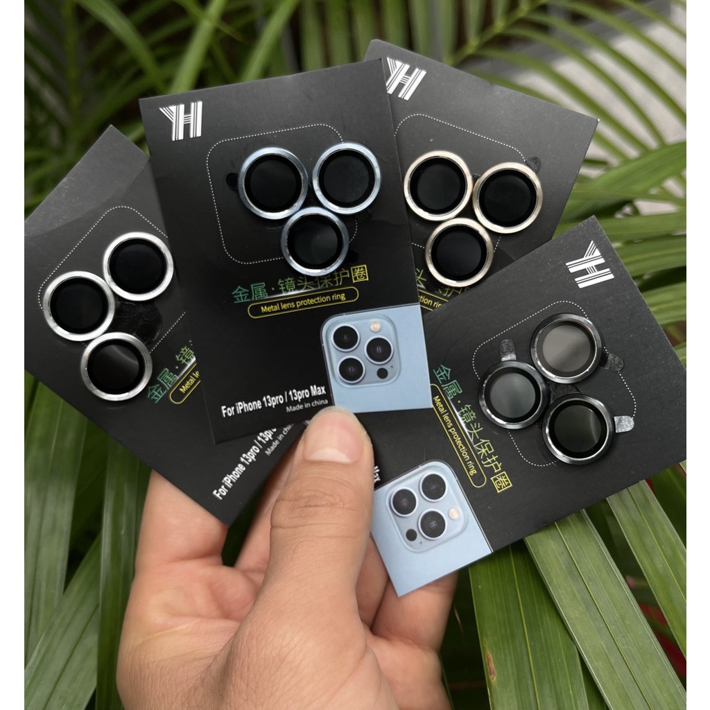 Bộ 3 Vòng Bảo Vệ Camera Dành Cho iPhone 12Pro - 12Pro Max, 13Pro - 13Pro Max Chống Bụi, Hạn Chế Vân Tay & Mờ Camera