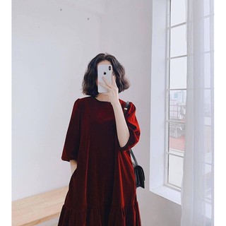 Đầm Nhung Đuôi Cá