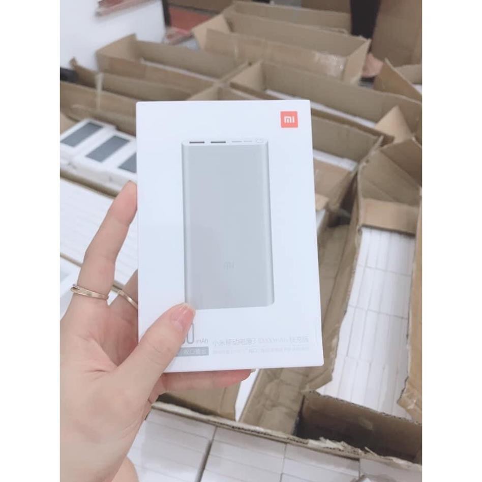 Pin Sạc Dự Phòng Xiaomi Gen 3 10.000 mAh Phiên Bản Nâng Cấp Xiaomi Gen 2S - 2 Cổng USB và 1 Type C Siêu Bền