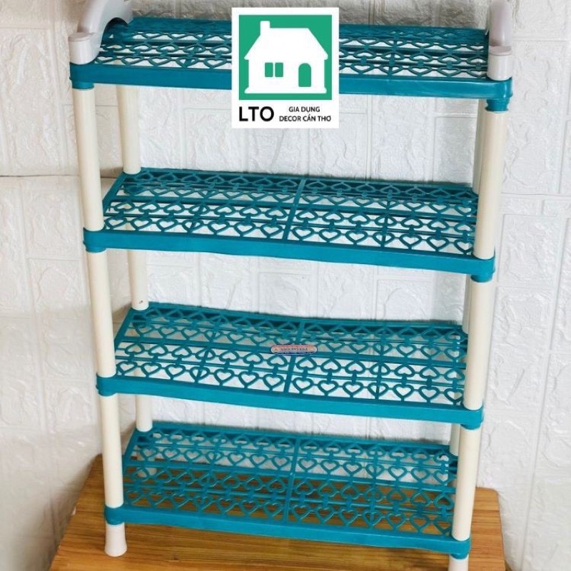 Kệ dép nhựa 3 tầng ,4 tầng siêu tiện lợi [ NHỰA XỊN ]