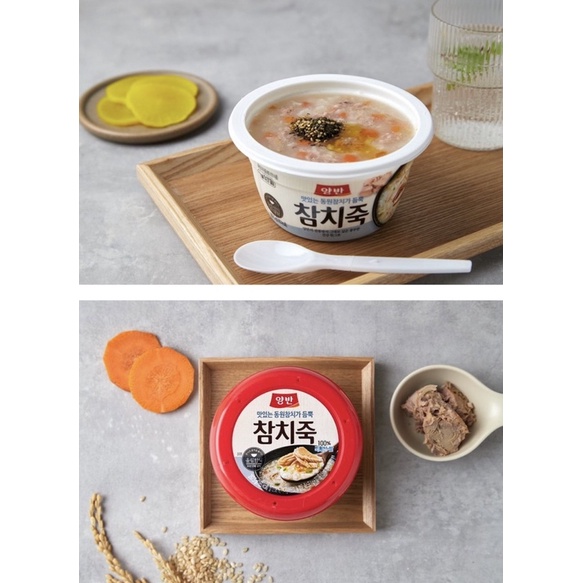 Cháo cá ngừ ăn liền hàn quốc Dongwon Yangban Rice Porridge with Tuna 10.05oz, 동원 양반 참치죽 288g