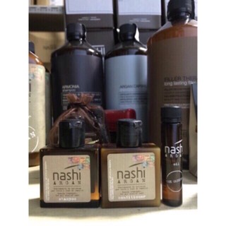💥 XẢ KHO Set Nashi Mini Phục Hồi Tóc Hư Tổn ( Gội-30ml+ Xả-30ml+ Tinh dầu)