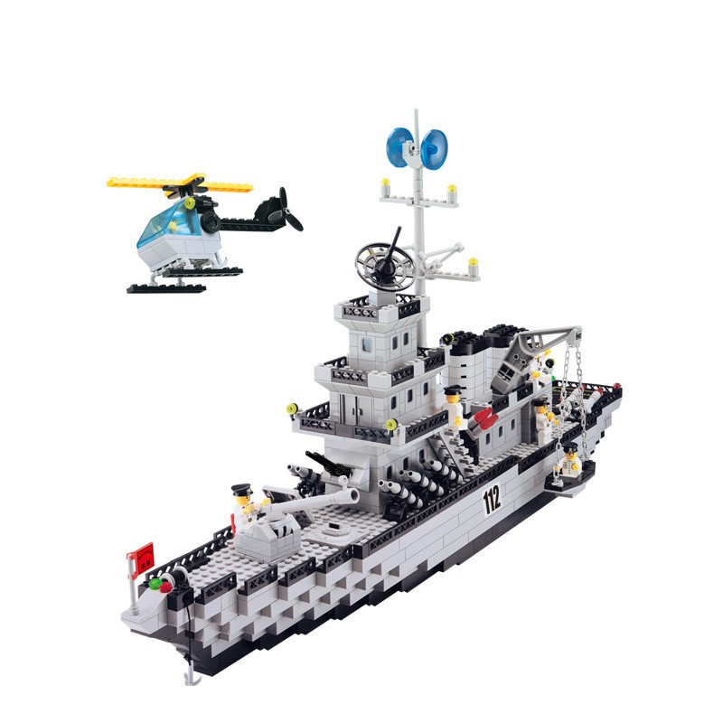 Đồ chơi lắp ráp Thuyền Chiến hạm 112 - Tàu Thủy hạng nặng - Enlighten WarShip 112