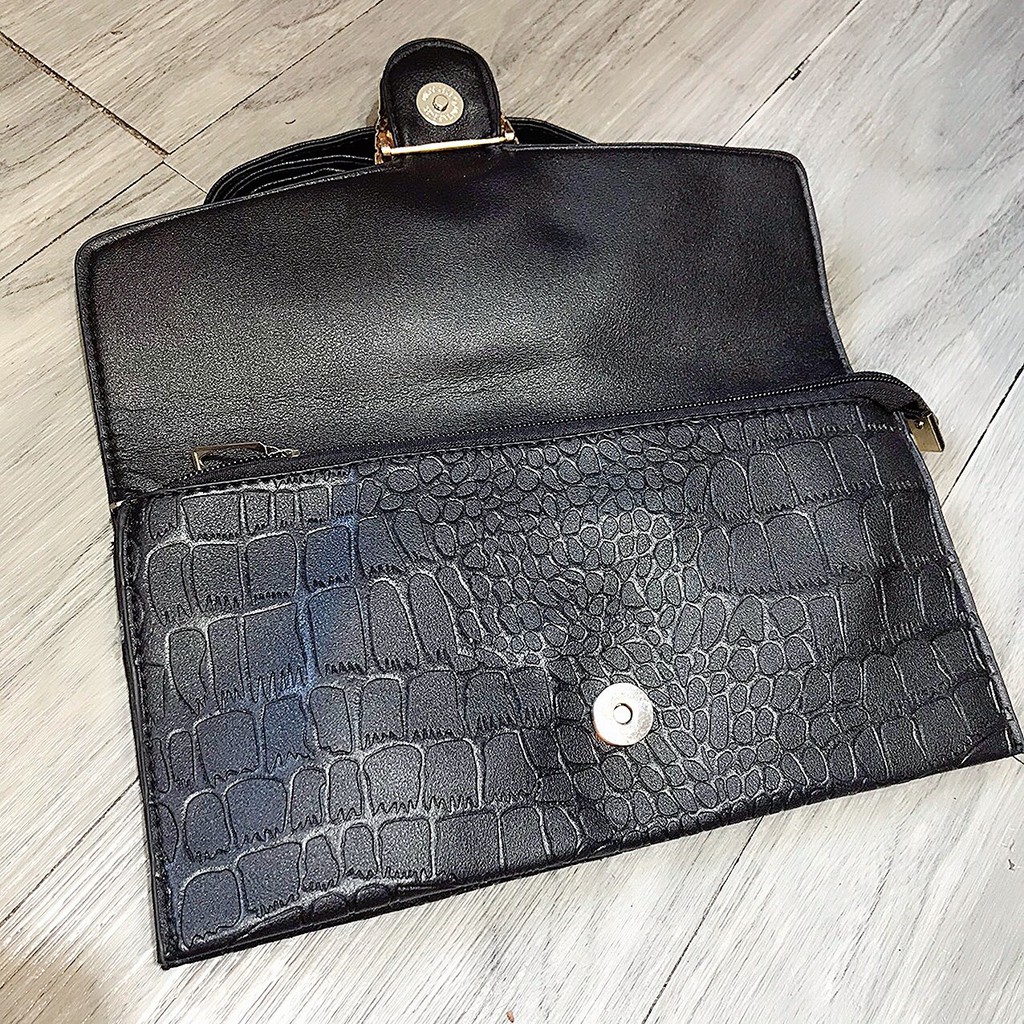 Ví cầm tay đầu rồng có dây đeo chéo 2 ngăn dành cho nữ | BigBuy360 - bigbuy360.vn