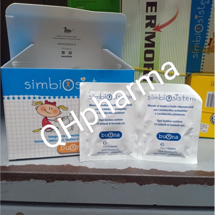 Men vi sinh SIMBIOSISTEM hộp 20 gói giúp bé giảm táo bón,tiêu hóa tốt