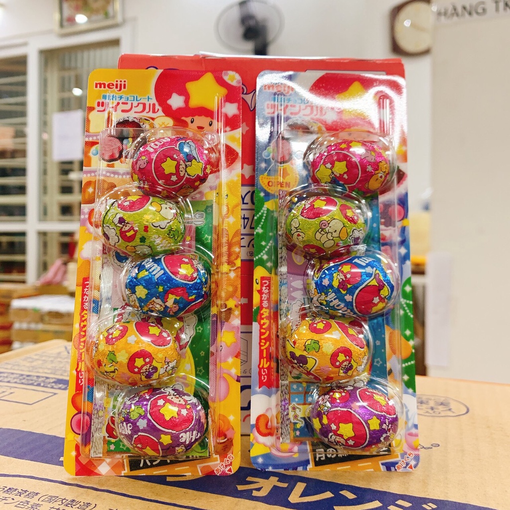 Kẹo trứng, Socola Meiji Twinkle chocolate egg, Nhật Bản 26g