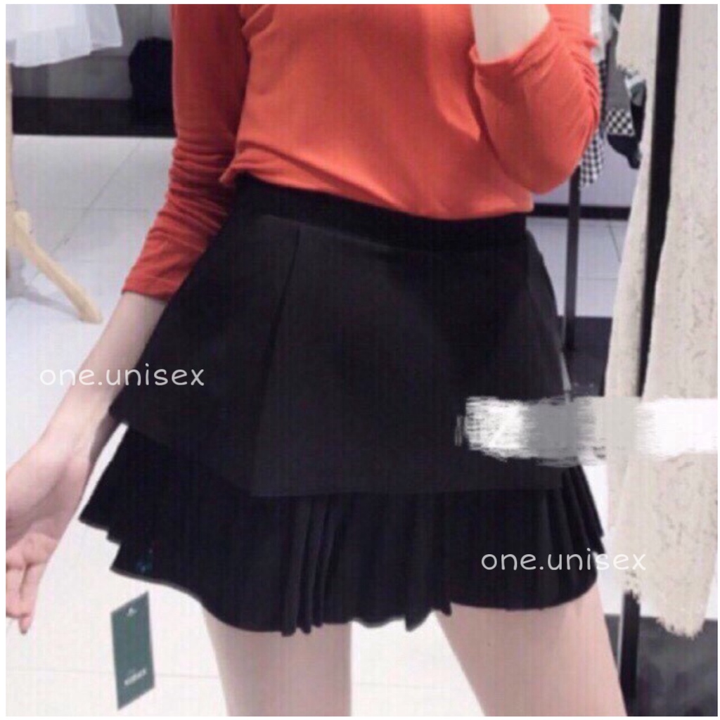 Chân váy nữ ngắn xòe xếp ly 2 tầng 1 ly thời trang nữ teen