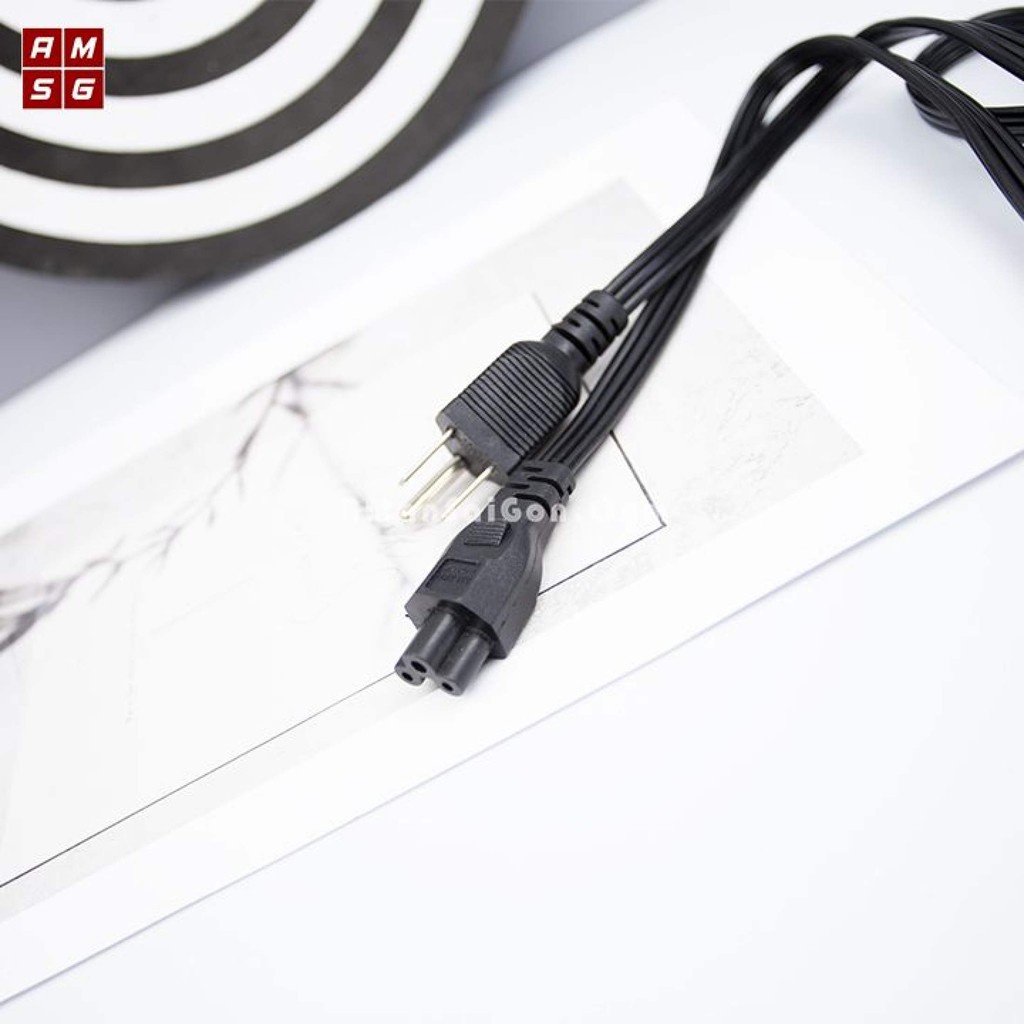 Dây Nguồn Laptop Dẹt Dài 1.5M. Dây Nguồn Dẹt [Tốt] Cắm Cho Adapter Laptop, Adapter Nguồn