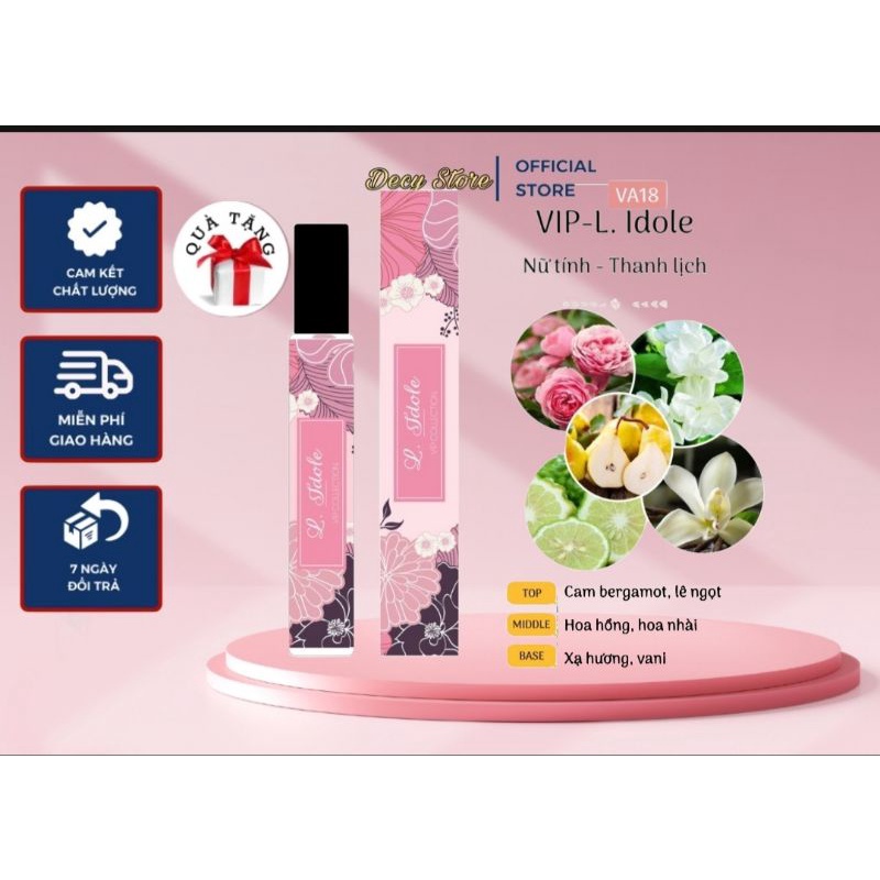 Vip Idole Tinh Dầu Nước hoa Nữ 12ml Nữ Tính Ngọt Ngào