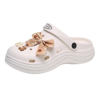 Sục nữ 👟freeship👟sục cros nơ siêu nhẹ êm chân