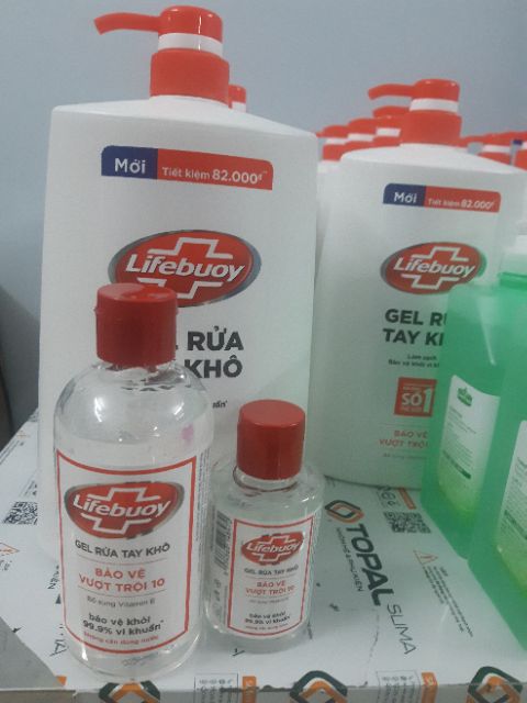 Gel rửa tay khô Lifebuoy 235ml nắp bật