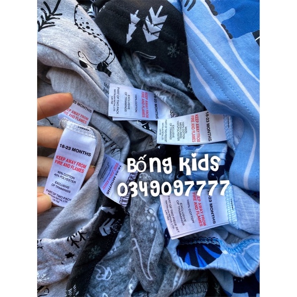 Bộ Thu Bé Trai In Hình Mtl(quần trộn giao ngẫu nhiên)