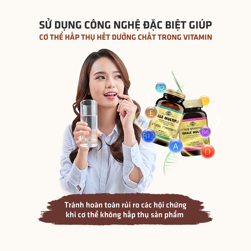 VI.TA.MI.N TỔNG HỢP DÀNH CHO NAM VÀ NỮ - SOLGAR MULTIPLE VITAMIN