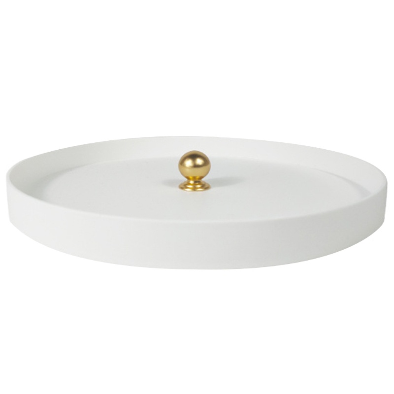 Khay Tròn Bằng Kim Loại Đựng Trang Sức Phong Cách Bắc Âu