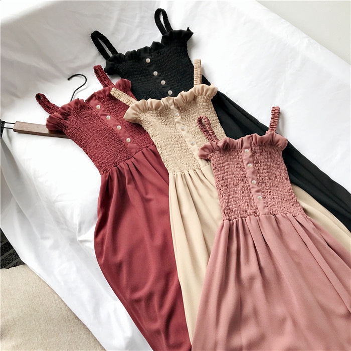 Đầm chiffon thời trang Hàn Quốc thanh lịch dành cho nữ