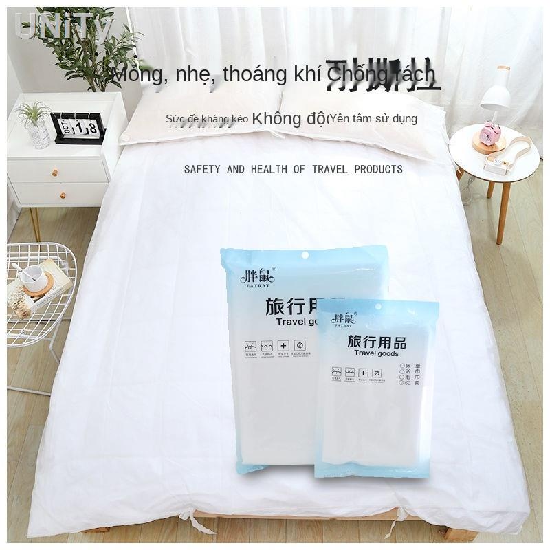 ☸✼▪ga trải giường dùng một lần bán buôn chăn dày vỏ gối du lịch vô trùng túi ngủ đơn đôi bẩn khách sạn có lỗ