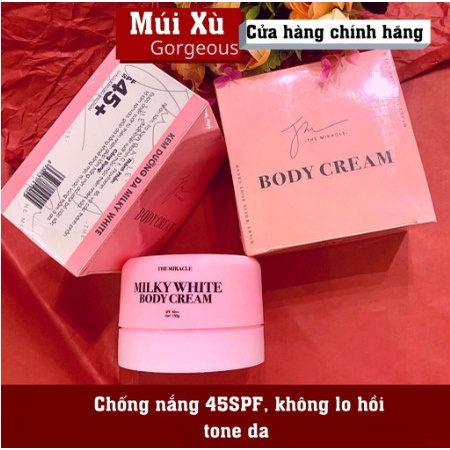 KEM BODY HỒNG SỮA BÒ MÚI XÙ GORGEOUS 150GR