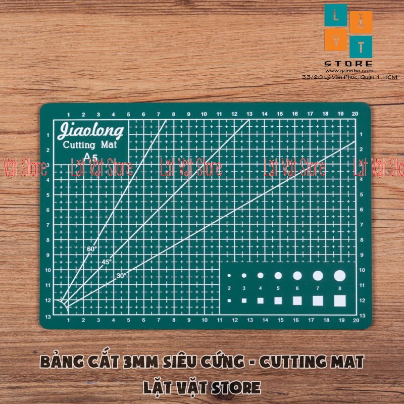 Bảng cắt làm đồ thủ công, tấm lót cắt giấy siêu cứng - Cutting Mat khổ A4, A5 - Dày 3mm - Thớt handmade, khắc