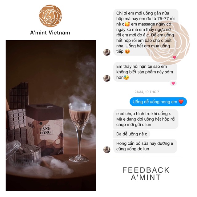 Tăng vòng 1 giảm mỡ và tinh dầu massage A’mint