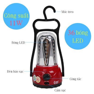 Đèn Sạc Led CM8517 - Hàng Chính Hãng.