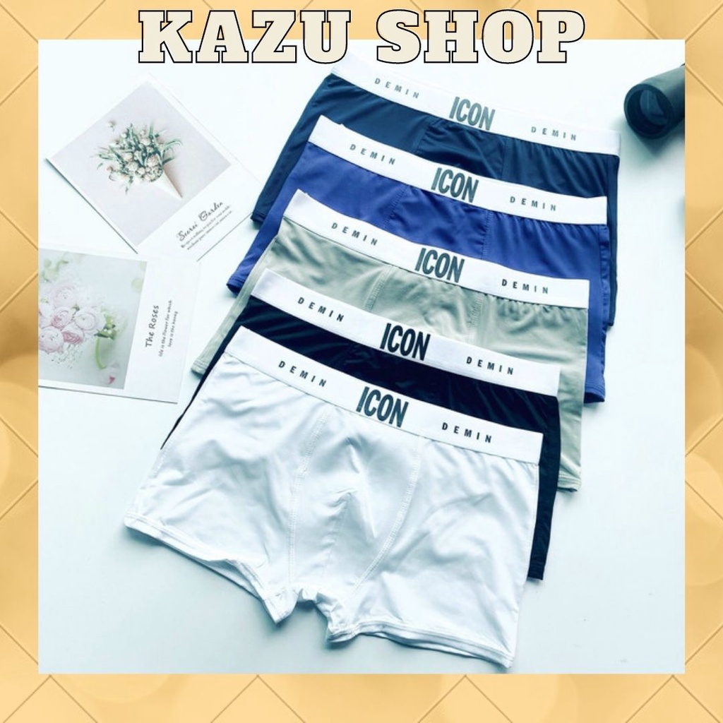 Quần sịp đùi nam cao cấp thun lạnh, quần lót nam sexy boxer KAZU SHOP