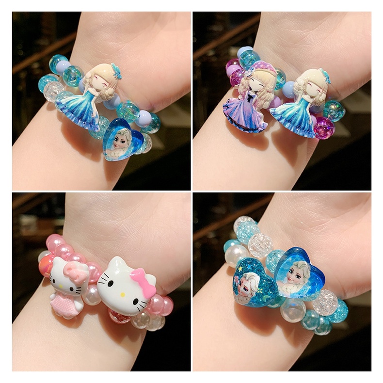 Vòng tay công chúa họa tiết hoạt hình cho bé gái