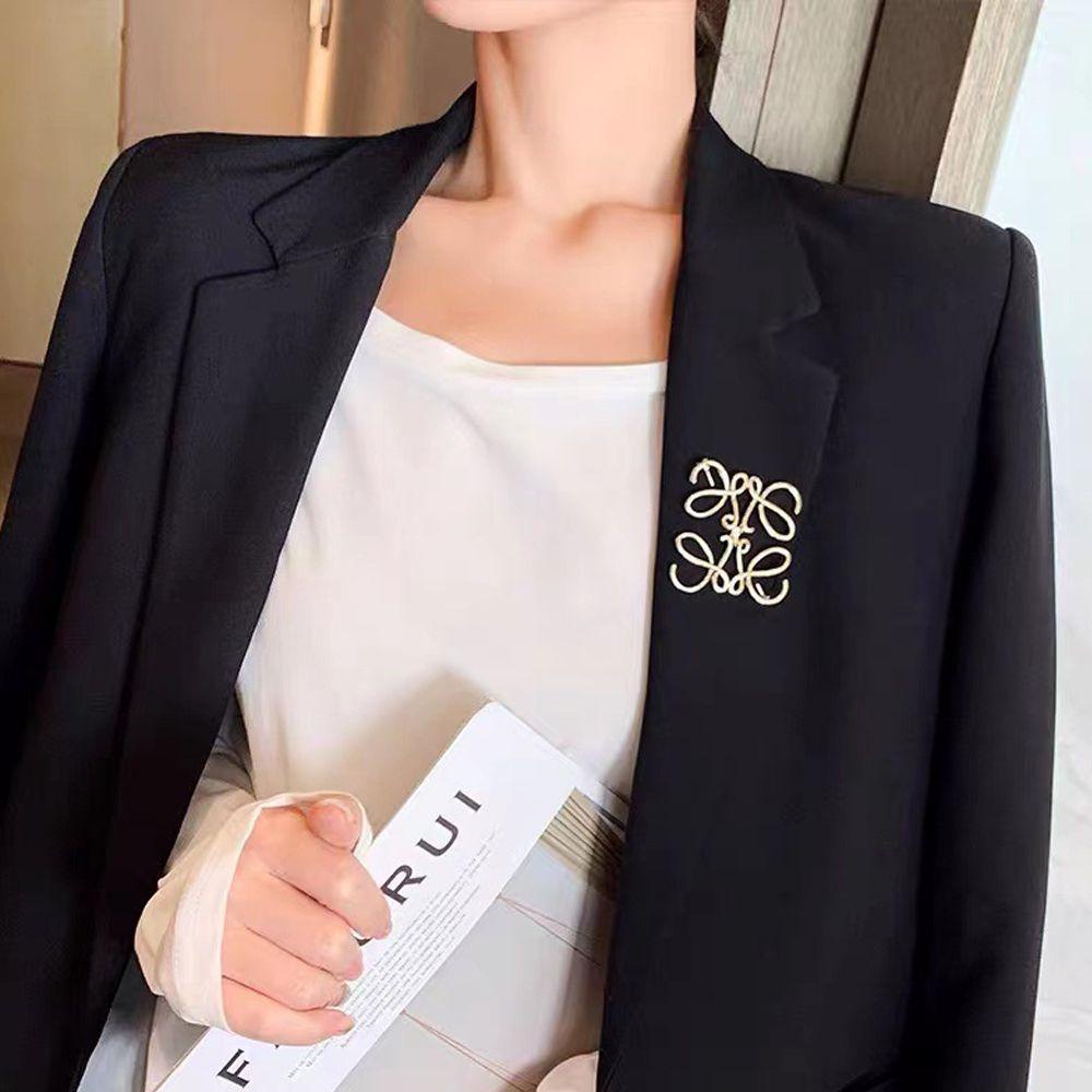 Ghim Cài Áo Kim Loại Hình Vuông Phong Cách Vintage Thời Trang Cho Nữ