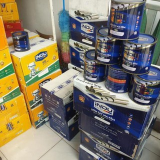 sơn sắt mạ kẽm TẶNG CHỔI SƠN (bảo hành không bong tróc)