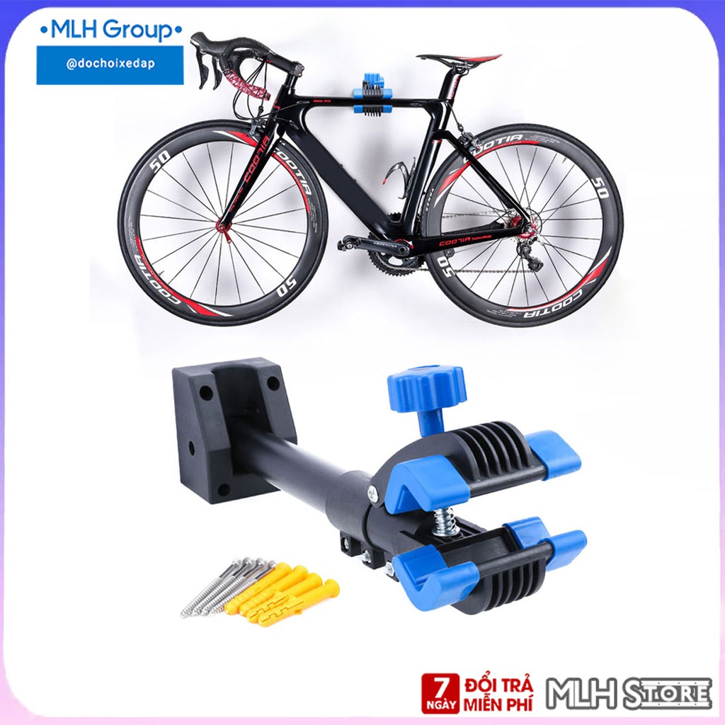 Giá Đỡ Xe Đạp Kẹp Xe Đạp Lên Tường Nhỏ Gọn Chắc Chắn Tiết Kiệm Không Gian Chống Trầy Xước Xe Đạp Tiện Dụng MLH