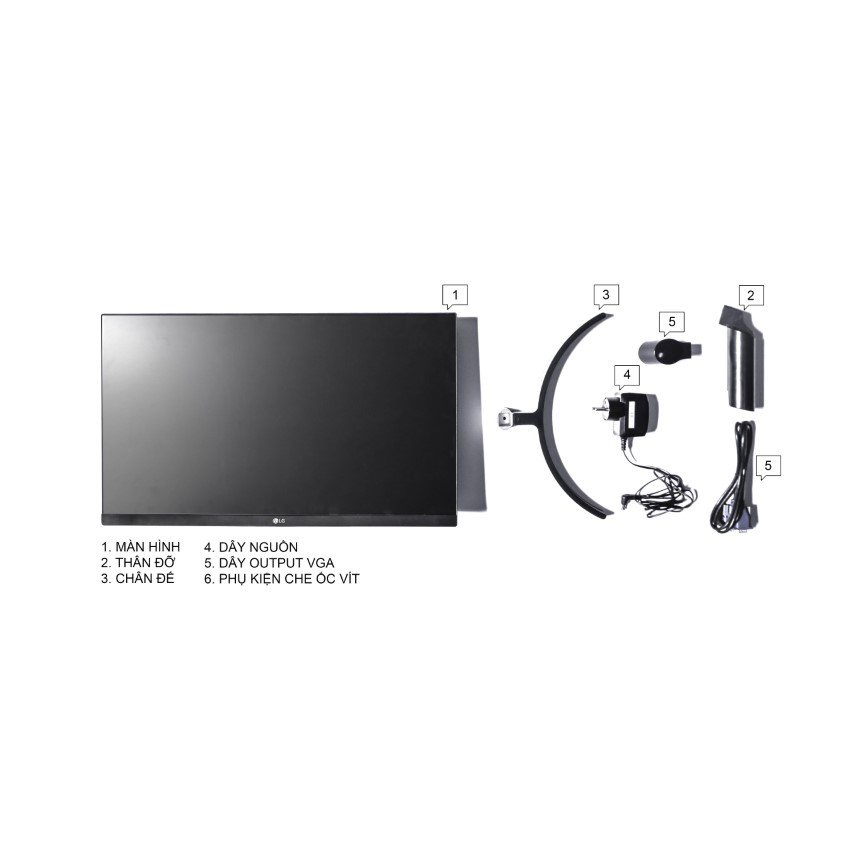 Màn hình LG 24MK600M-B (23.8 inch/FHD/IPS/75Hz/5ms/250nits/HDMI+VGA) - Hàng chính hãng