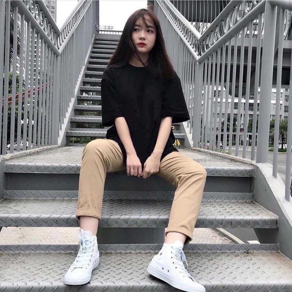 Quần kaki ống suôn trơn- kèm ảnh thật | BigBuy360 - bigbuy360.vn