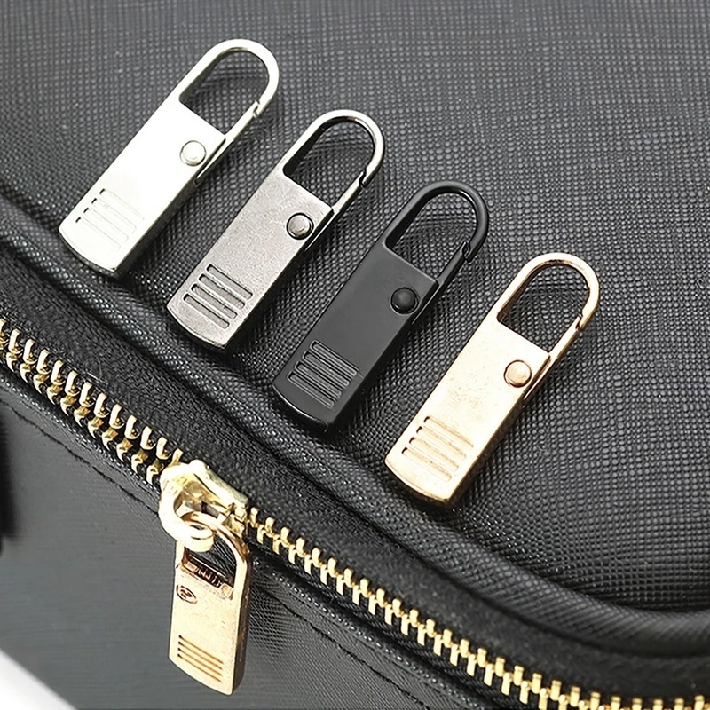 Set 2 Khóa Kéo/ Thanh Trượt/ Khóa Kéo Bằng Kim Loại Tháo Rời Được Thông Dụng Thời Trang Cho Vali/ Túi Xách/ Vali