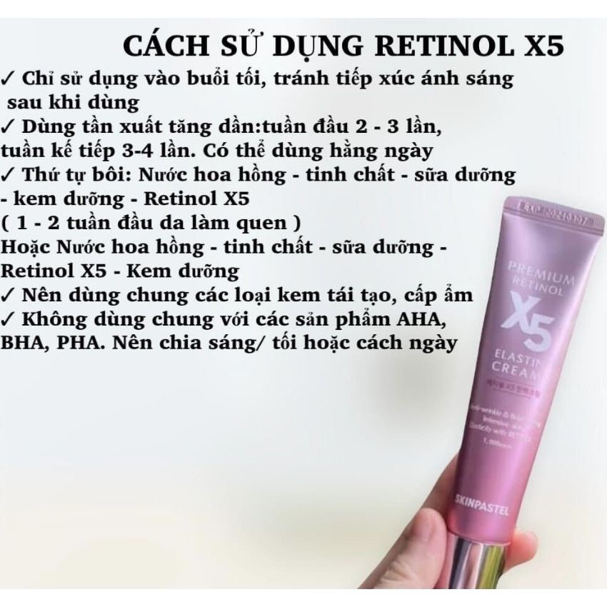 Kem trẻ hóa Retinol X5, kem dưỡng chống lão hóa, chống Nhăn của Hàn chính hãng – 30ml
