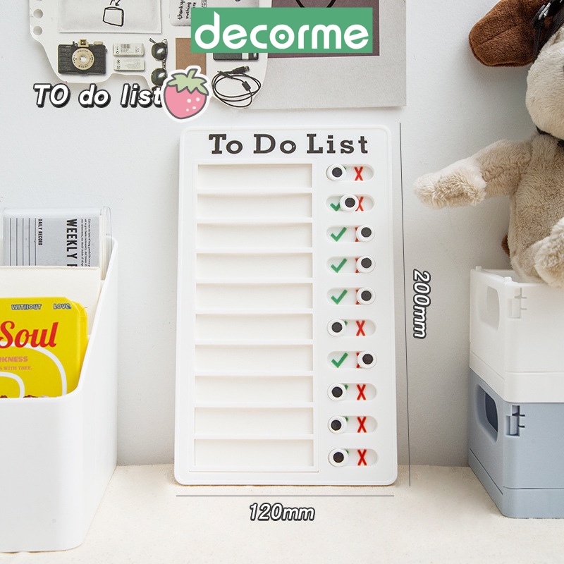 Bảng Nhựa Ghi Nhớ, ghi chú Checklist khoa học Văn Phòng Phẩm Lyanwn