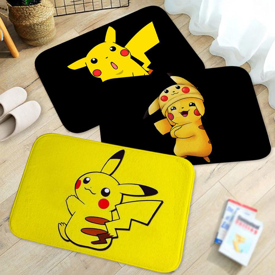 Thảm lót sàn Họa Tiết Pikachu Hoạt Hình Dễ Thương