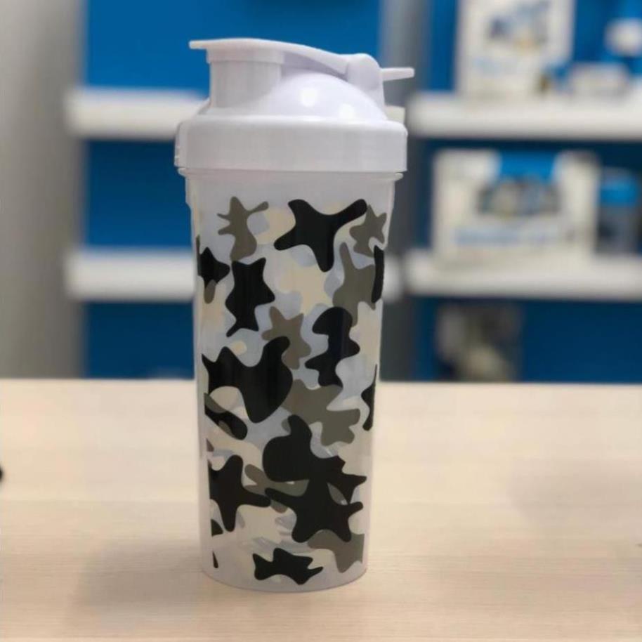 Bình Nước shaker Bpi Camo 600ml Nhựa BPA Free - An Toàn Cho Người Dùng