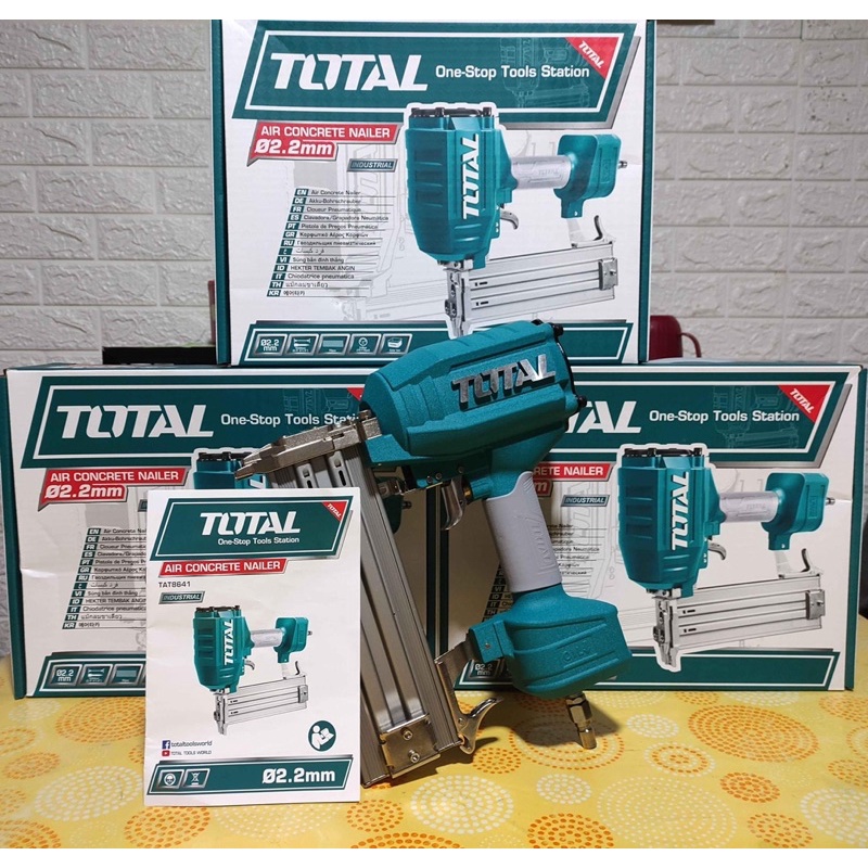 TOTAL Súng bắn đinh bê tông dùng hơi TAT8641